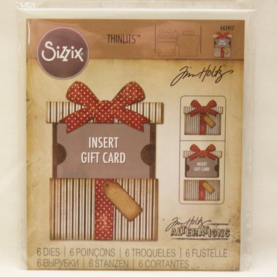 Sizzix Tim Holtz Gift Card Package Die 662417 Thinlits All Occasion Rare HTF