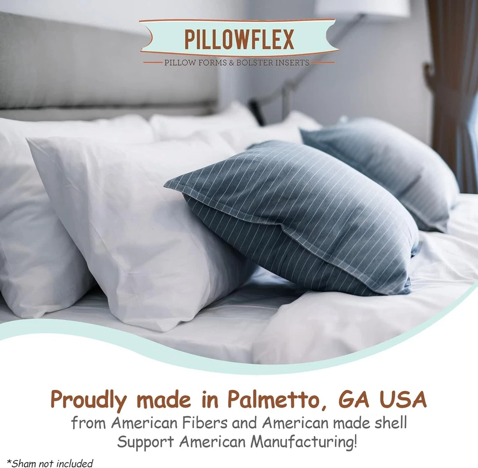 Synthetic down Pillow Insert - 20X20 down Alternative Pillow, Ultra Soft Body Pi - Image 4 of 4