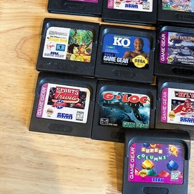Sega Game Gear Lot of 13 Games - Cleaned Tested Worked Authentic Cart Only Lot