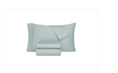 Everyday Home Trident 300 Thread Count 100% Cotton 4-Pc. Sheet Set, King - Aqua
