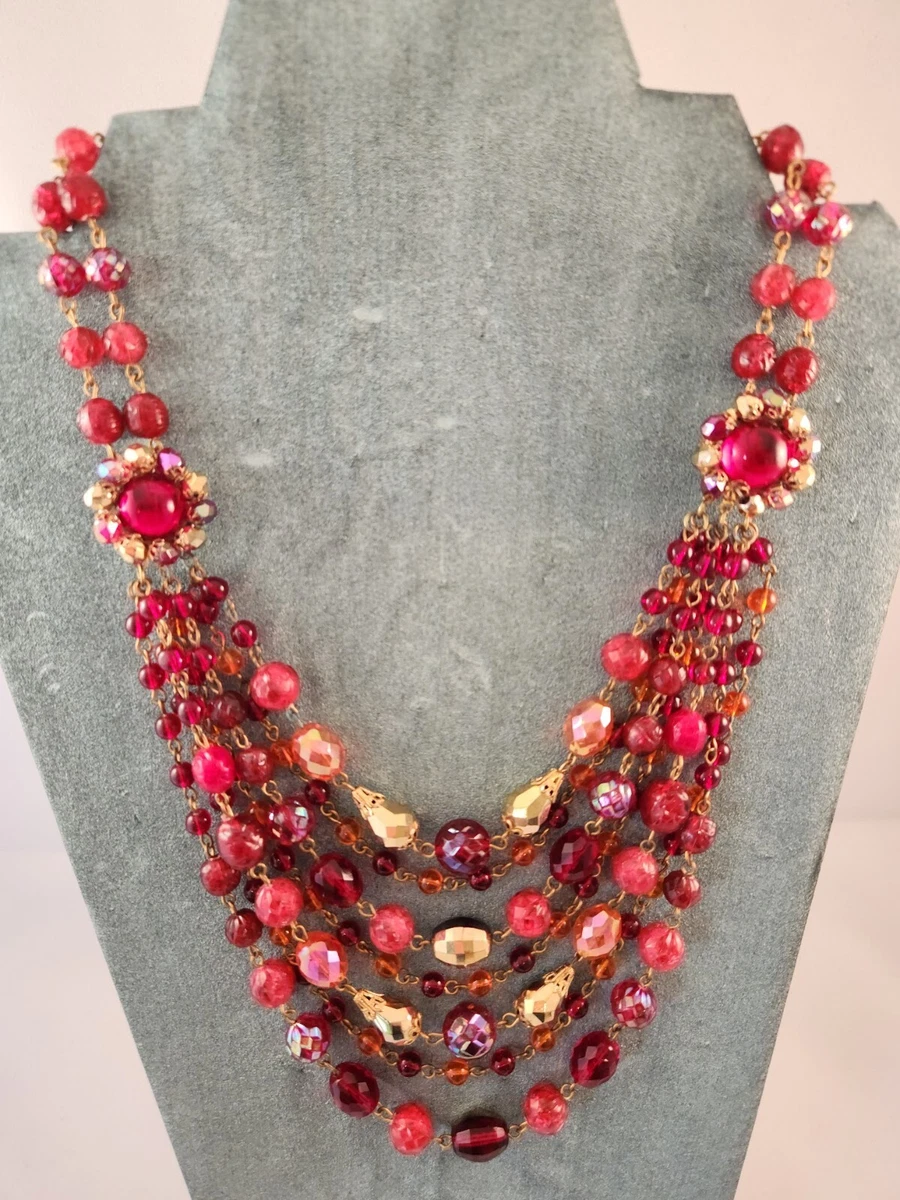 Red western necklace deals