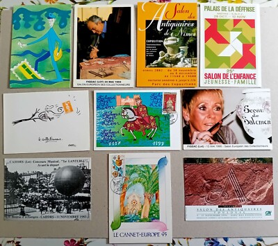 BO - Konvolut 10 Postkarten Messen oder Ausstellungen verschiedene Sammlungen - ungeschrieben 