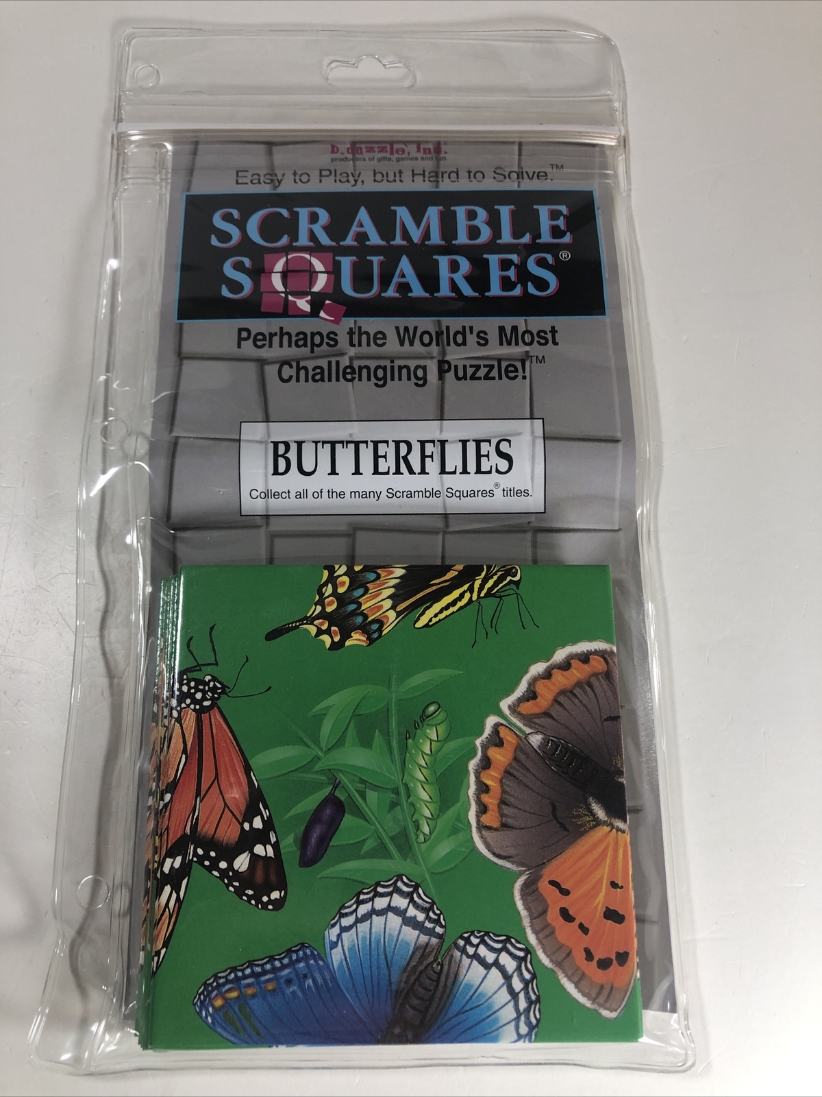 Puzzle Scramble Squares Butterflies 9 Piece Puzzle Brain Teaser Puzzle