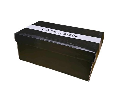 Unilady Women’s New 11 Christal-50 Faux Suede Block Heels Black Checkered Slide - Picture 8 of 9