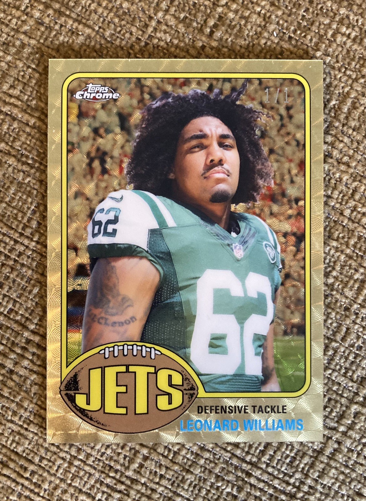 Leonard Williams Topps Chrome 1976 Topps #76LW Superfractor 1/1
