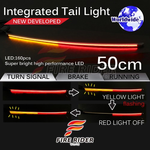 FRW 50cm LED Integrated Tail Light Brake Turn Signal FOR Universal Yamaha - Bild 2 von 6