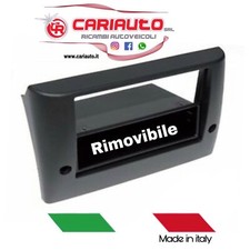 Mascherina Radio Fiat Stilo Adattatore Stereo Nero 2ISO Con Cassettino