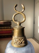 Ancienne cloche Naja en bronze Inde India curiosité