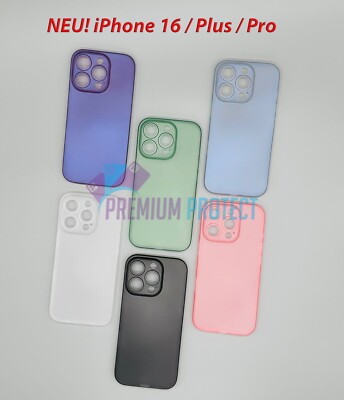 UltraSlim case 0,3mm iPhone 13 15 16 17 pro max Schutz Hülle Schale ultradünn