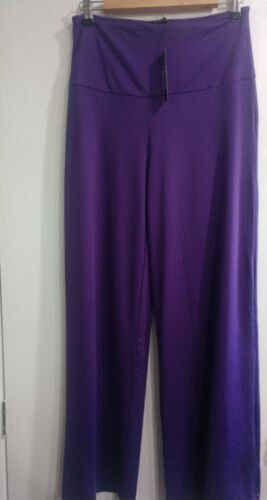 Arolina's Women's Purple Stretchy Wide Leg Palazzo Lounge Pants Size Medium