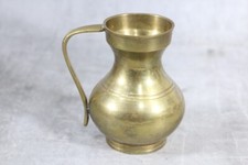 alte Vase Messing Schmuckvase vintage Deko Henkelvase