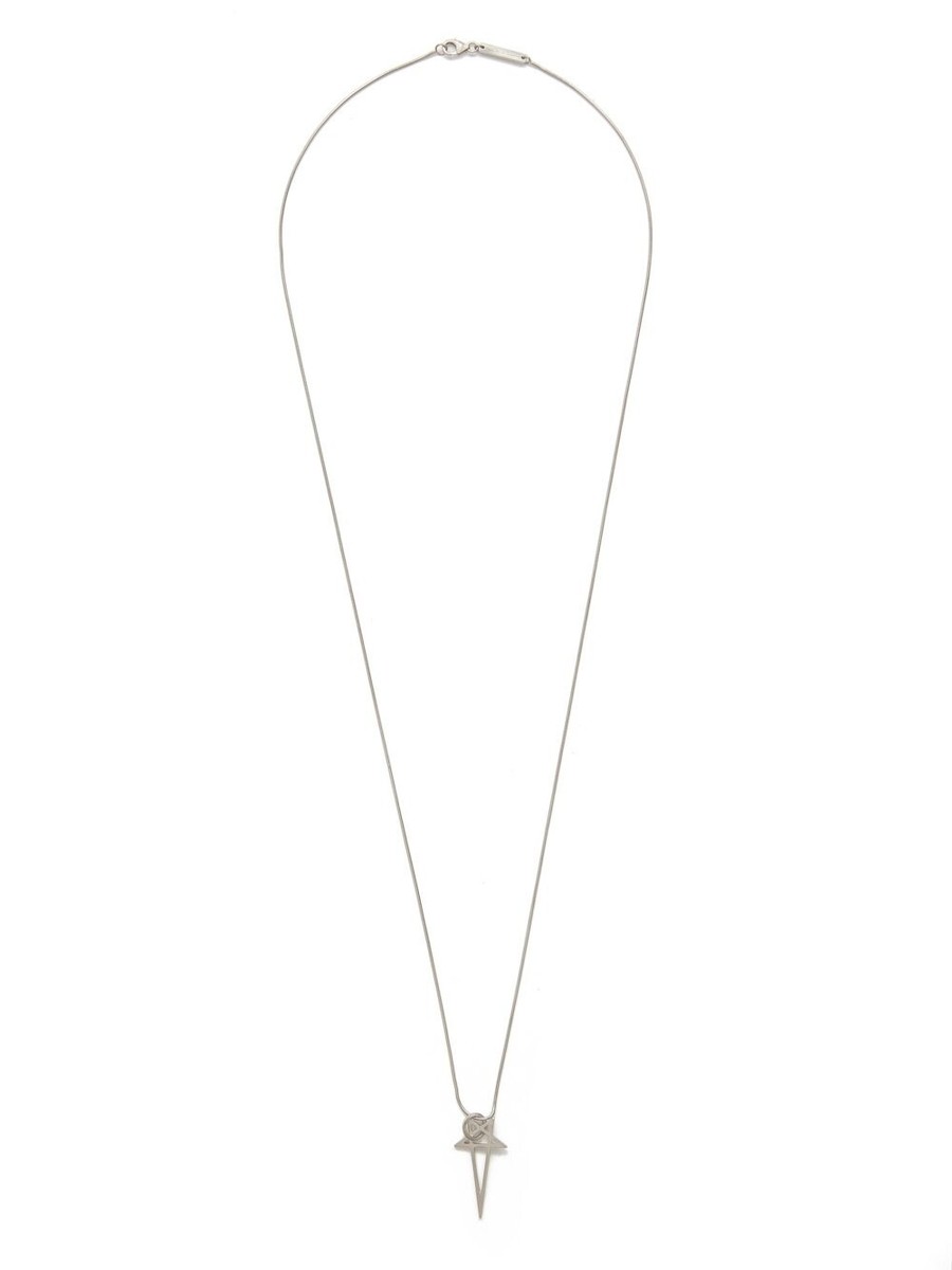 アクセサリー Rick Owens 24SS PENTAGRAM CHARM NECKLACE BNWT SS24 RICK OWENS 