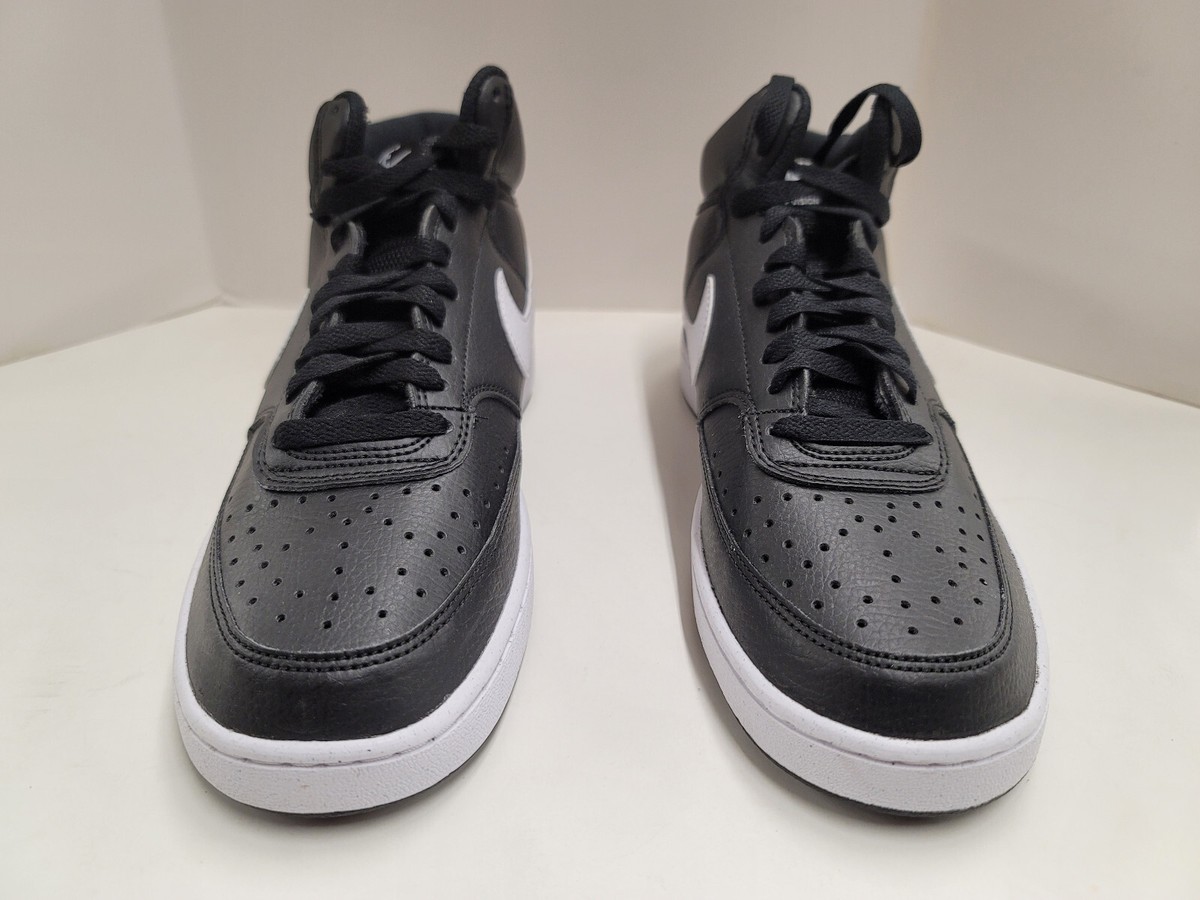 Size 8.5 - Nike Court Vision Next Nature Mid Black White for  display picture 1