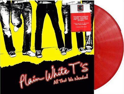 PLAIN WHITE T's LP All That We Needed RED VINYL Limited Edition IN STOCK NOW !