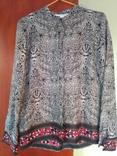 Diane Von Furstenberg pure silk jacket Size 6-8 EUR 36, Excellent Condition