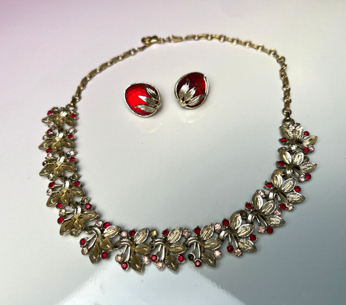 red stone costume jewellery