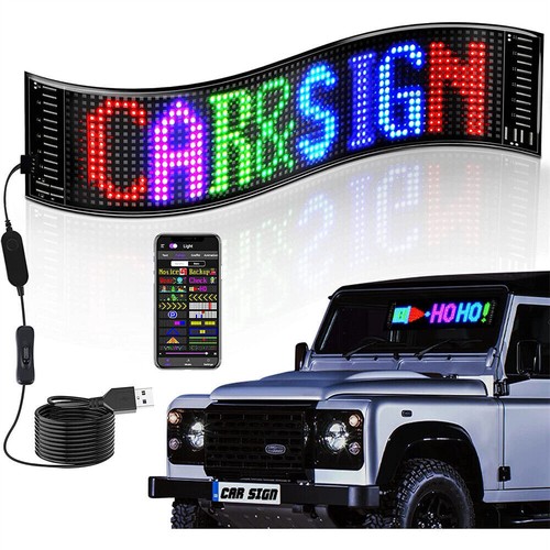 Scrolling LED Sign Matrix Panel Screen Blue-tooth APP Control for Shop Bar Car - Picture 13 of 24