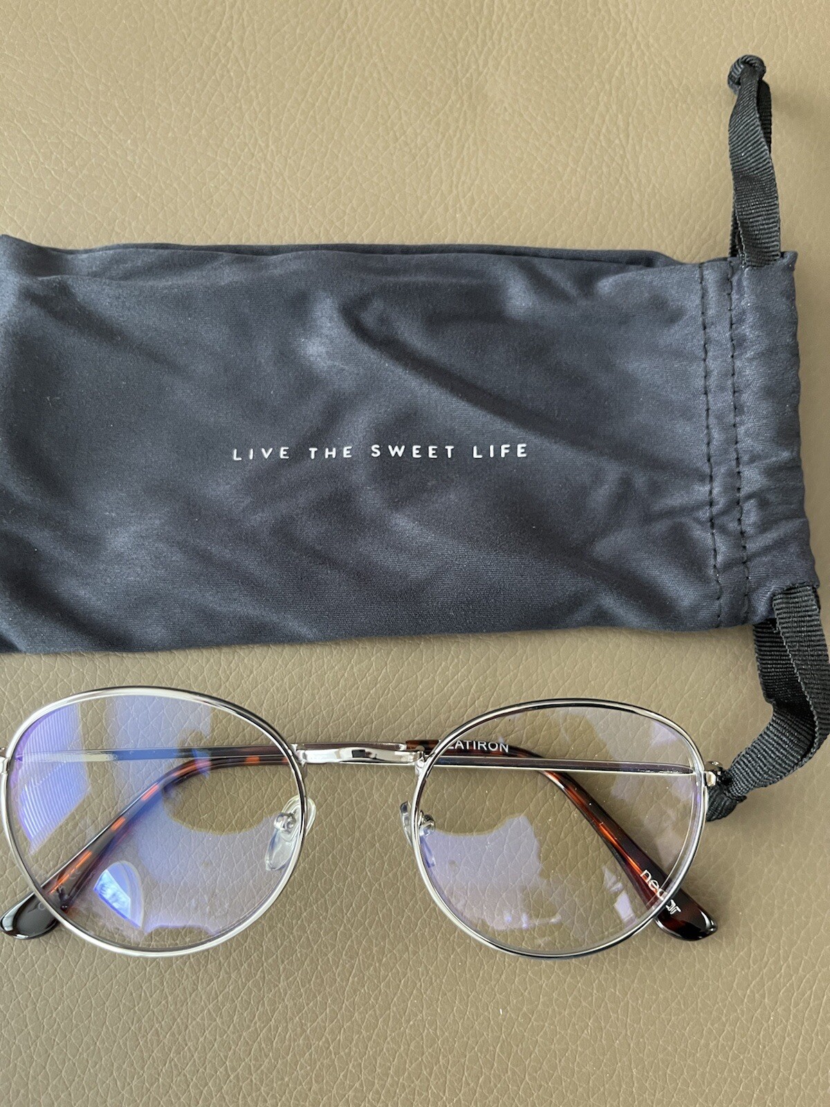 NECTAR Flatiron Blue Light Blocker Silver Frame Clear Lens Includes