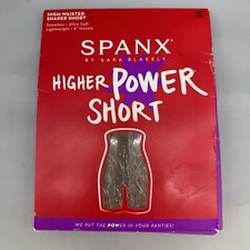 Spanx 1X Taupe Higher Power Short High-Waisted Shaper Short 6" Inseam Seamless