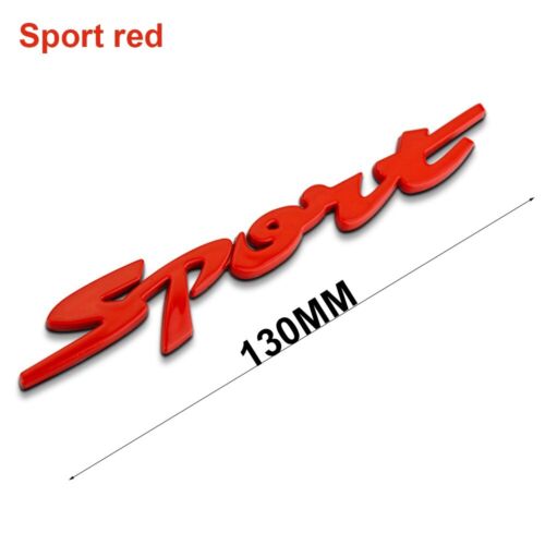 Sport Aufkleber Rot Auto Emblem Sticker 3D Schriftzug Heck Abzeichen Tuning Car - Bild 1 von 2