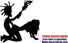 Vinyl Decal Sticker - Hatchet Man Hatchet Girl 05 Car Truck Bumper JDM Fun 9"