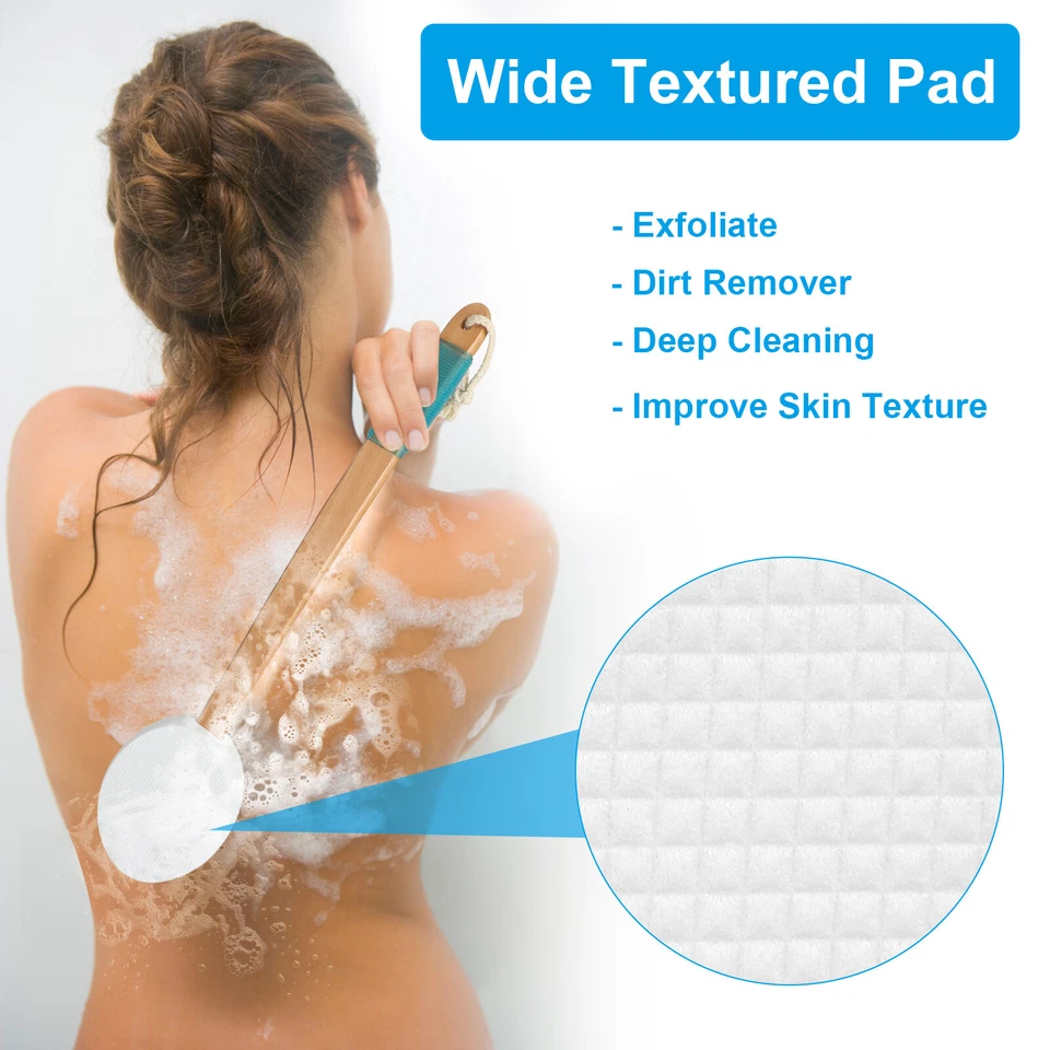 Cepillo de espalda aplicador de loción larga perfecto para broncear crema de piel o cualquier loción Foto 2 de 4