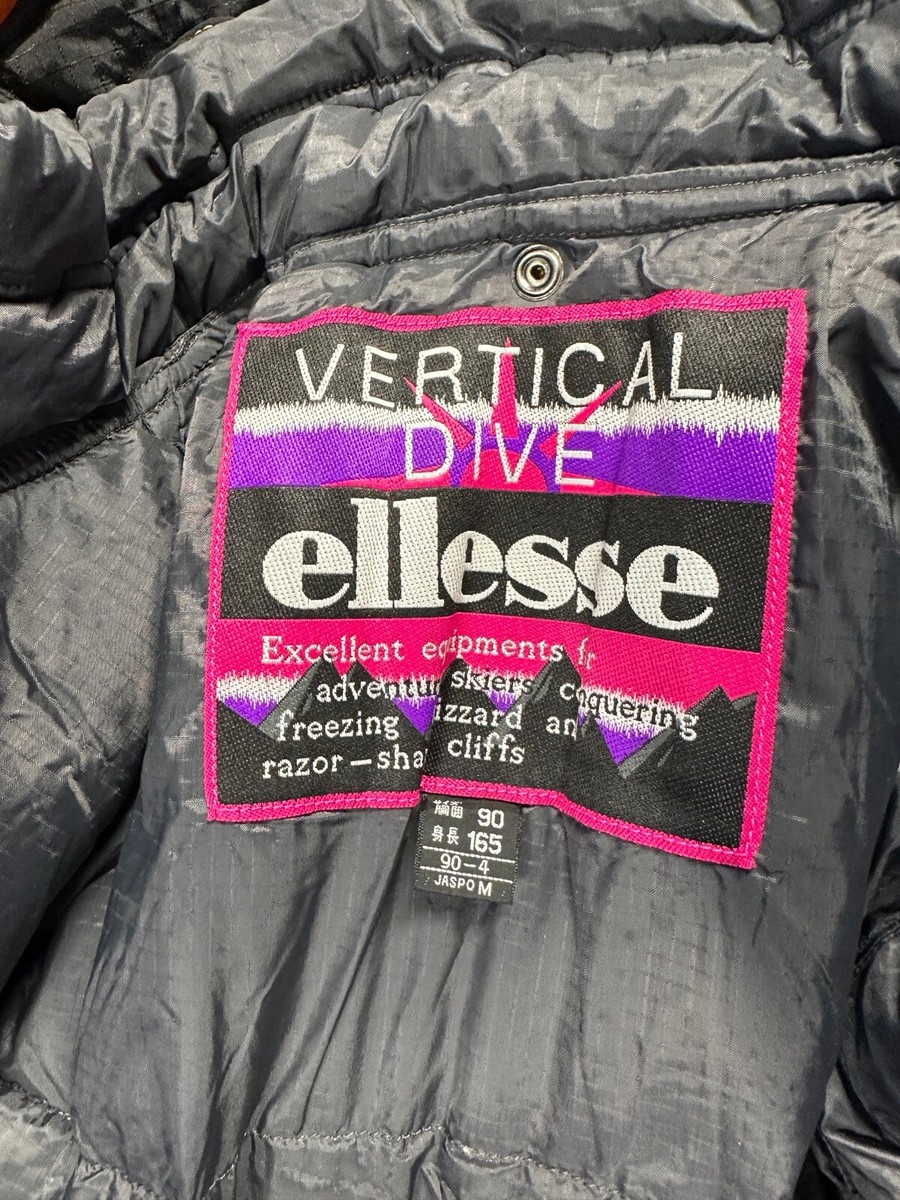 Vintage Ellesse Vertical Dive Multicolour Ski Jacket, Pants