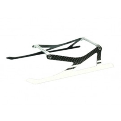 Microheli Aluminum/Carbon Fiber Landing Gear (WHITE) - BLADE 200 SRX/ 200 S