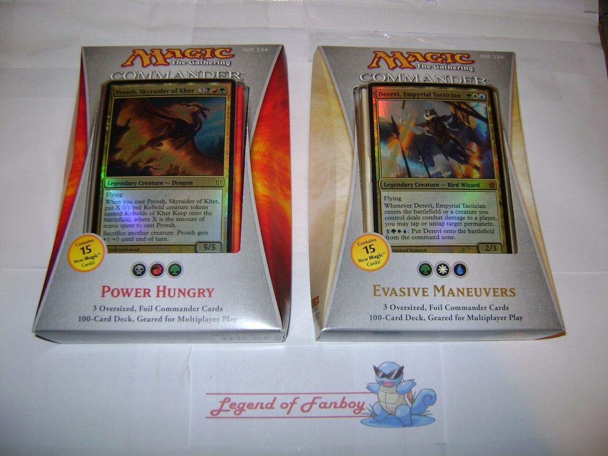 New * MTG Commander 2013 set: Power Hungry + Evasive Maneuvers Commander  Deck