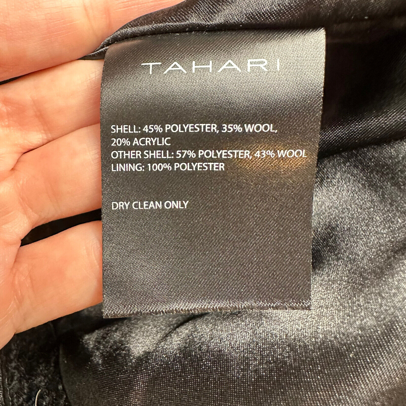 Tahari Women's Size XS Wool Blend Dress Coat Blac… - image 10