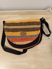 Colorful Woven Fabric Hippie Boho Bag Purse Crossbody Large