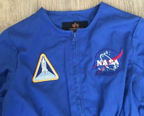 Alpha Industries NASA USA Flag Space Shuttle Flight Suit Costume size 4 Years - Picture 2 of 7