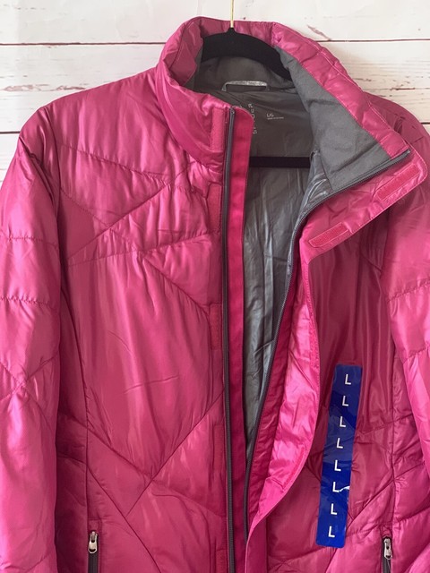 NWT SPYDER Womens Size L Geared Synthetic Down Puffer Jacket Pink for sale online