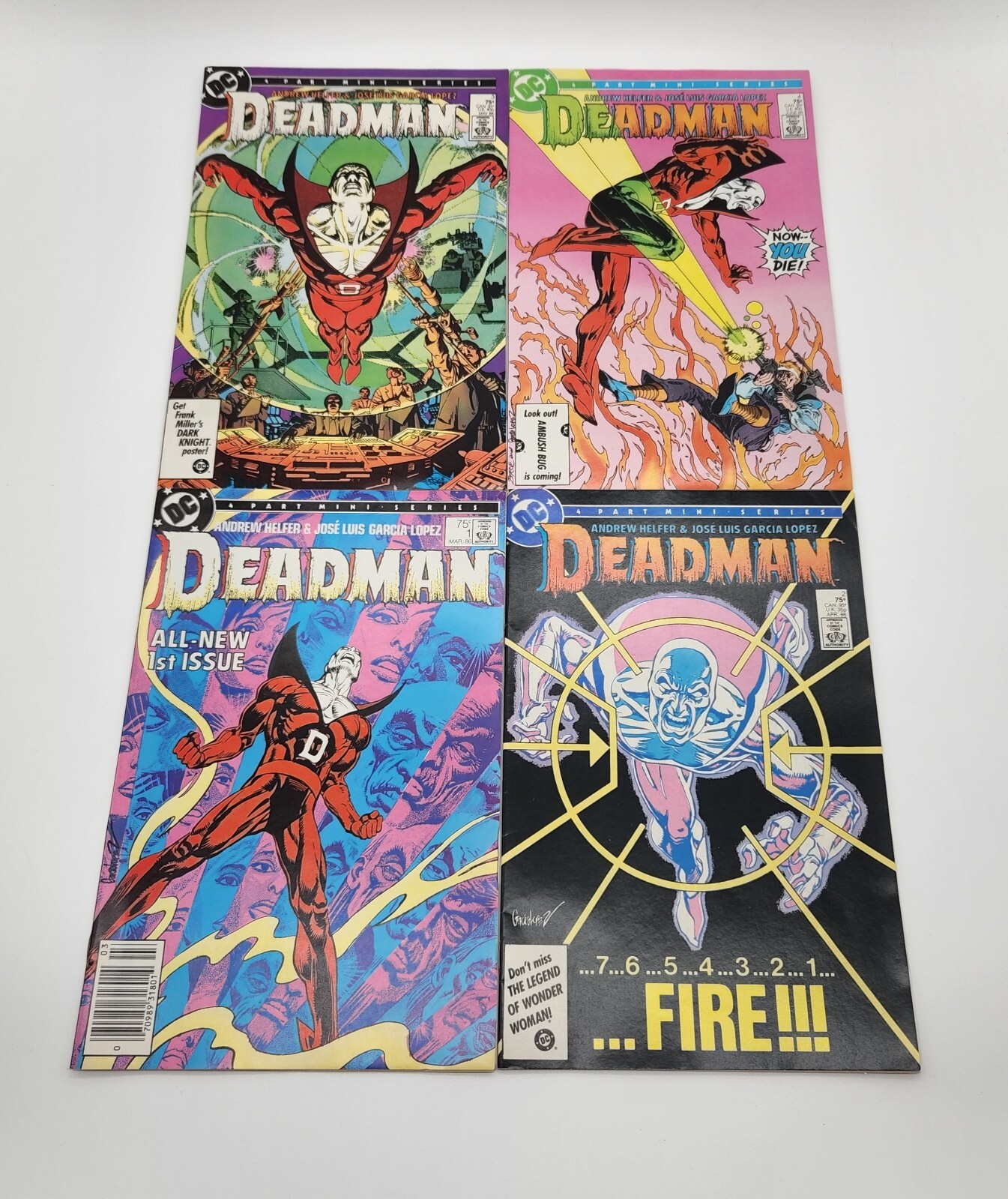 Deadman Mini Series #1,2,3,4 DC Comics COMPLETE 1985 Vintage Andrew Helfer  | eBay