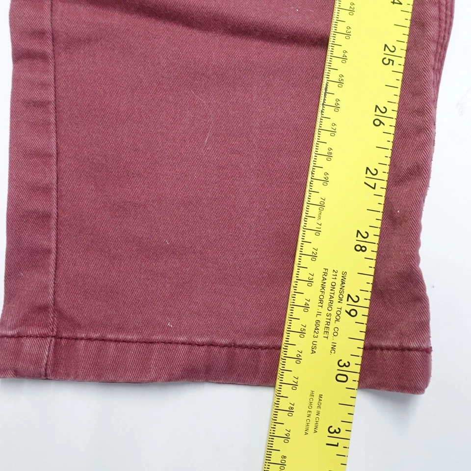 粗糙裤子男式 32 棉弹力直筒经典斜杠口袋拉链门襟 — 第 2/4 张图片