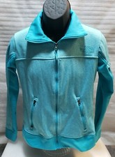 The North Face Women's Medium Teal Zippered Lightweight Jacket Pre-owned