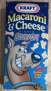 Scooby-Doo Mystery Kraft Macaroni & Cheese Dinner Shapes Box