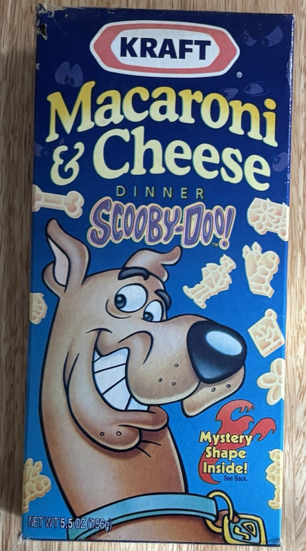 Scooby-Doo Mystery Kraft Macaroni & Cheese Dinner Shapes Box