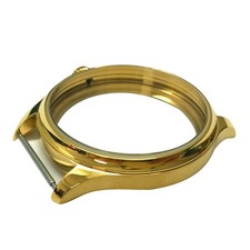 18K Gold 44mm Stainless Steel Watch Case Kit for ETA 6497/6498 ST36 Movement