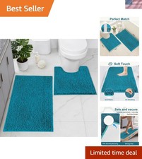 Bathroom Rugs Sets 2 Piece Non Slip Washable Bath Mat Set