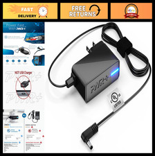 Universal AC Adapter Charger for Portable DVD Players - 6.5ft Long Cord, UL List