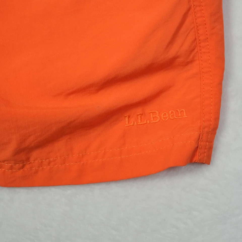 Bañador LL Bean Para Hombre Talla Grande 38 Línea Malla Board Shorts De Colección Naranja Foto 3 de 4