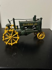 Vintage 1980 s Cast Iron "John Deere OP Tractor" Toy Heavy U.S.A.