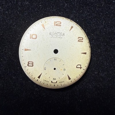 Roamer Jubilè 33,4 mm Big Size Quadrant Für Uhren, Farbe Gold