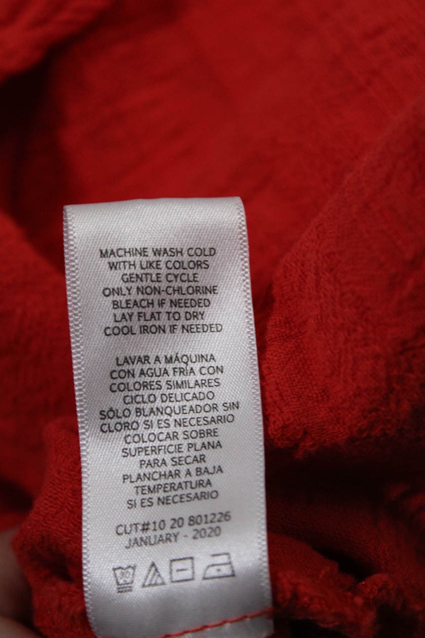 Love, Whit by Whitney Port Womens Red Ruffle Skirt Red Size 12 13462310