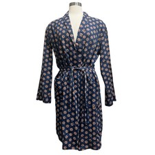 Kmart Men  s Travel Robe L 42-44 Perma Press Grandpa Kimono Pajama 80  s Vintage