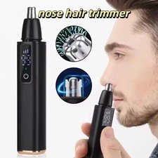Ear and Nose Hair Trimmer with LED indicator USB Rechargeable Water Resistant