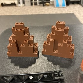 Lego Agents lot Rock Panel 2x4x6 trans neon orange marbled Fire Castle 8637 7199