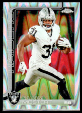 2025 Topps Chrome Football RAHEEM MOSTERT RayWave Refractor Raiders 💎 