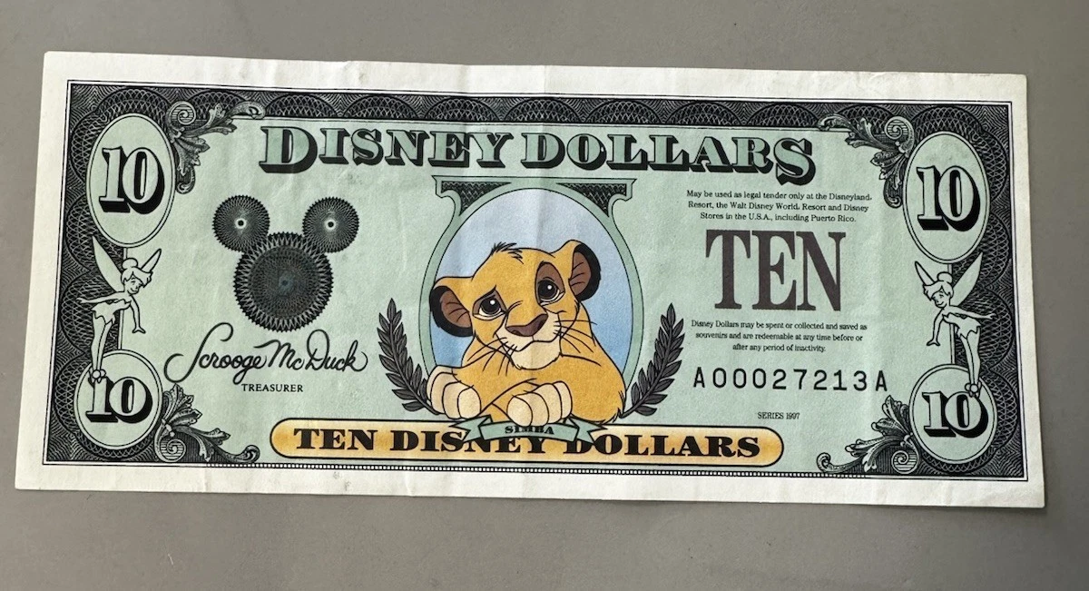 25+ Disney Dollars (1968-Now) for sale | Updated Oct 2026